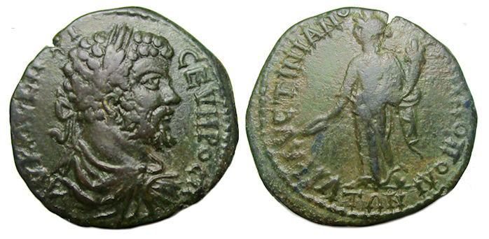Septimius Severus Ae : Marcianopolis : Tyche